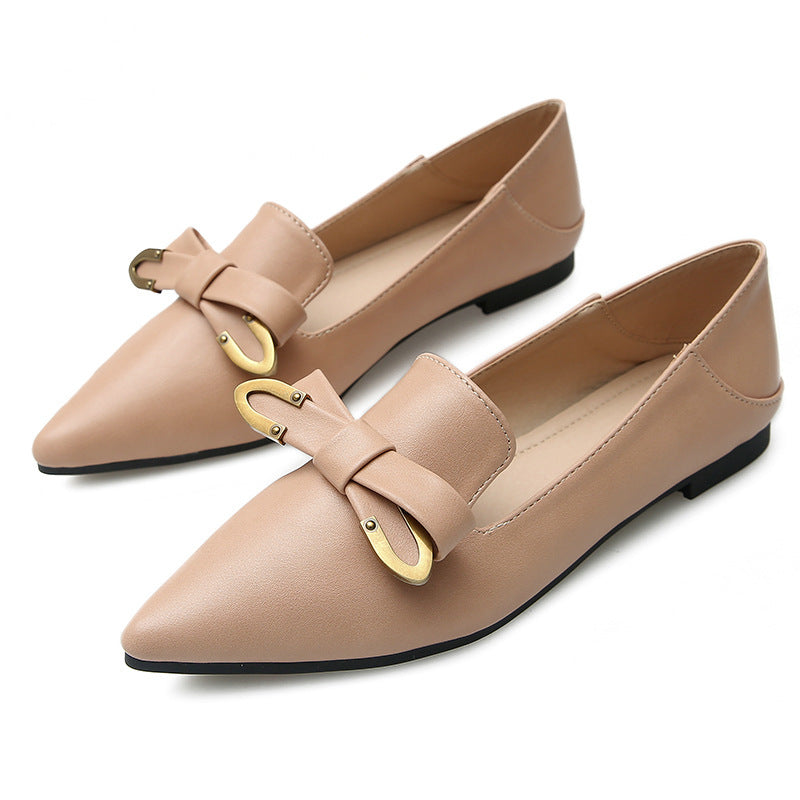 Retro Leather Flats