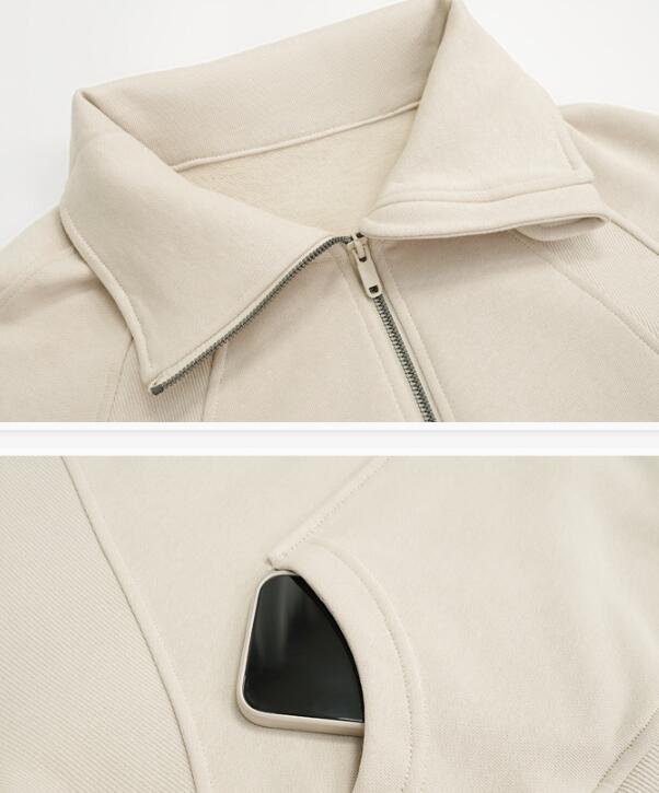 High Collar Zipper Sweater