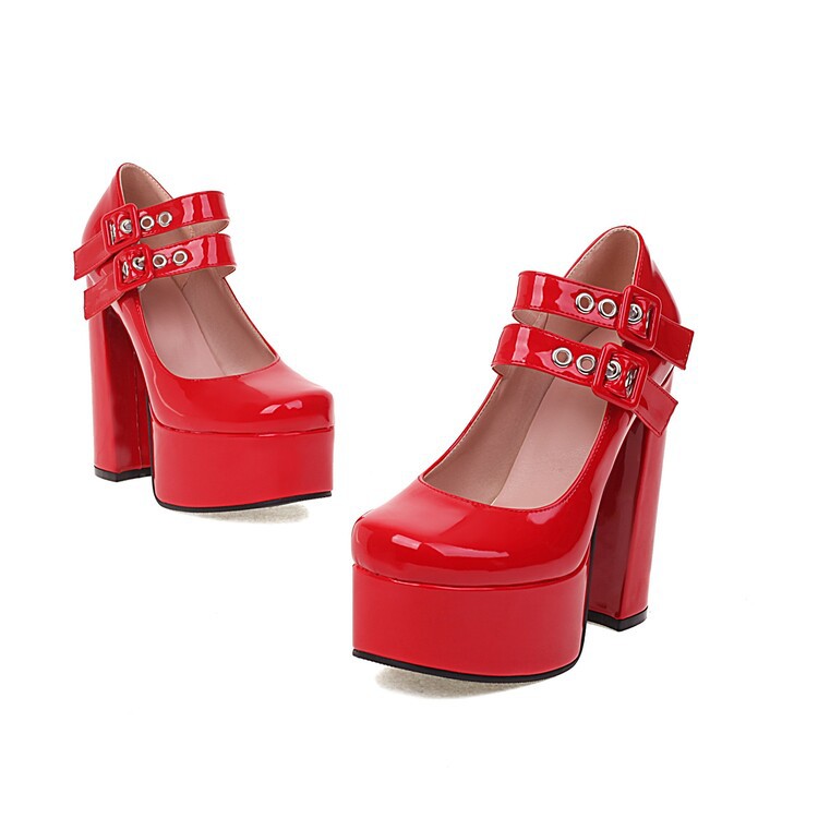 Womens Round-toe High Heels