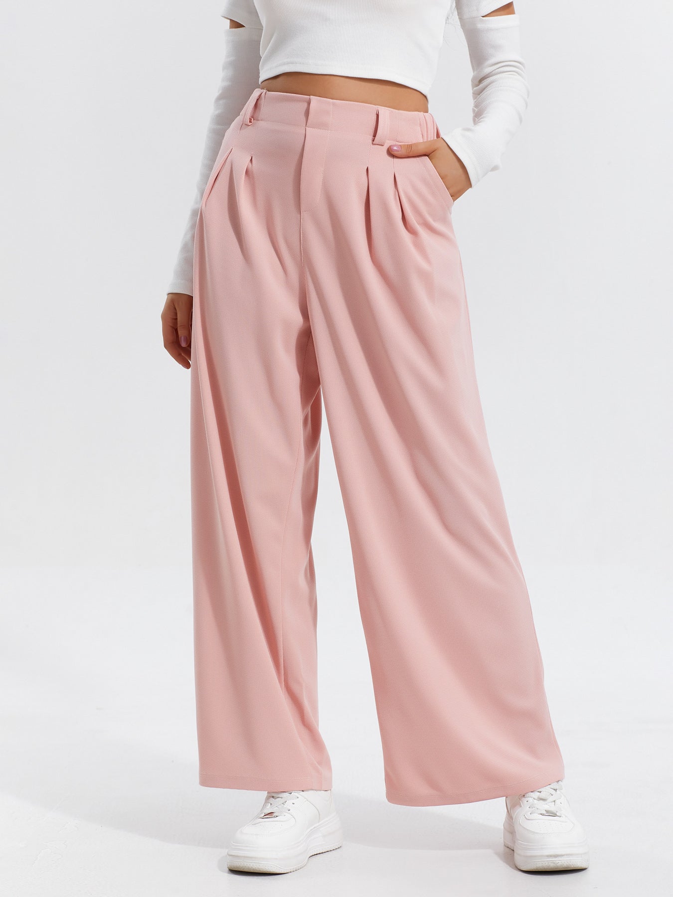 Casual Loose And Elegant Wide-leg Pants