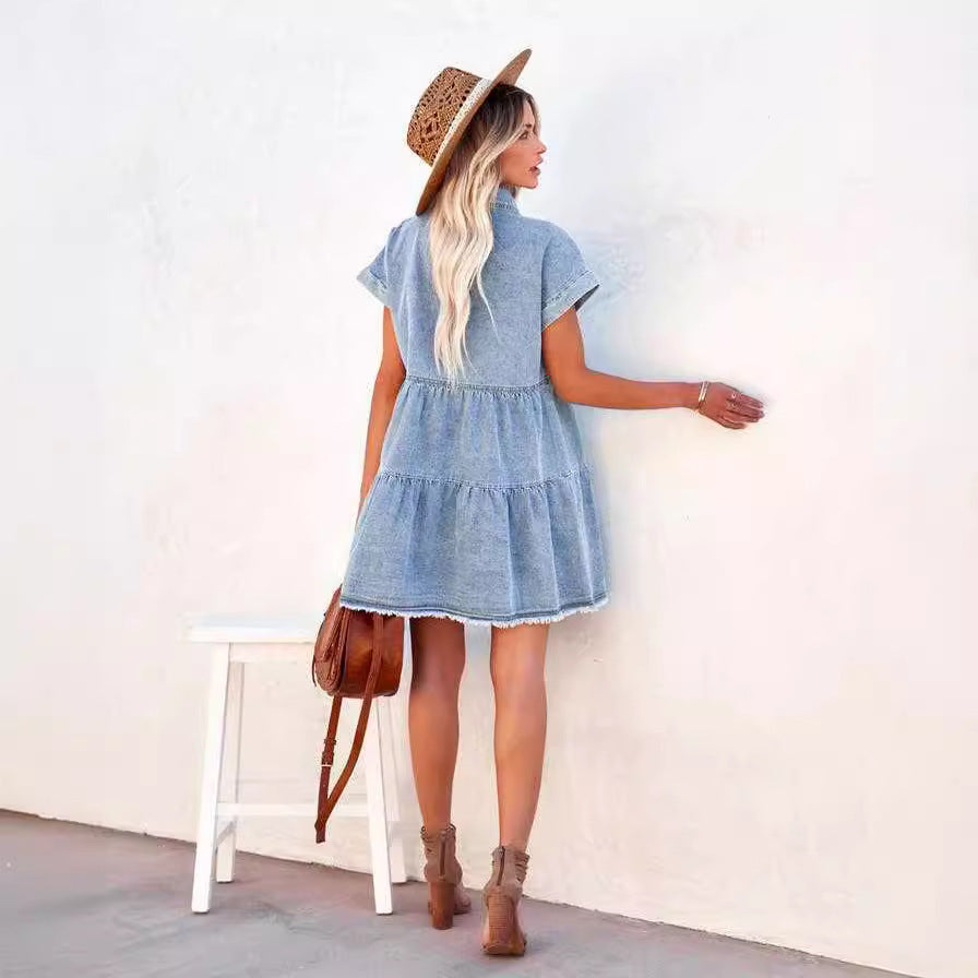 Fashion Loose Denim Dress