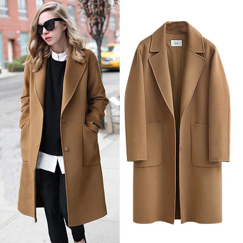 Autumn And Winter Reversible Woolen Coat