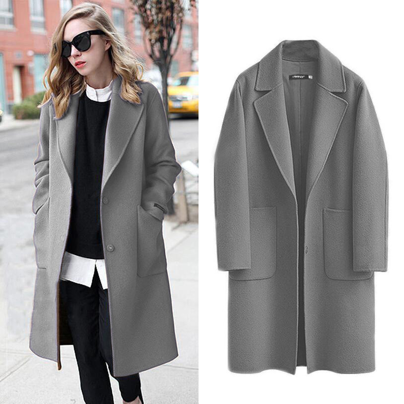 Autumn And Winter Reversible Woolen Coat