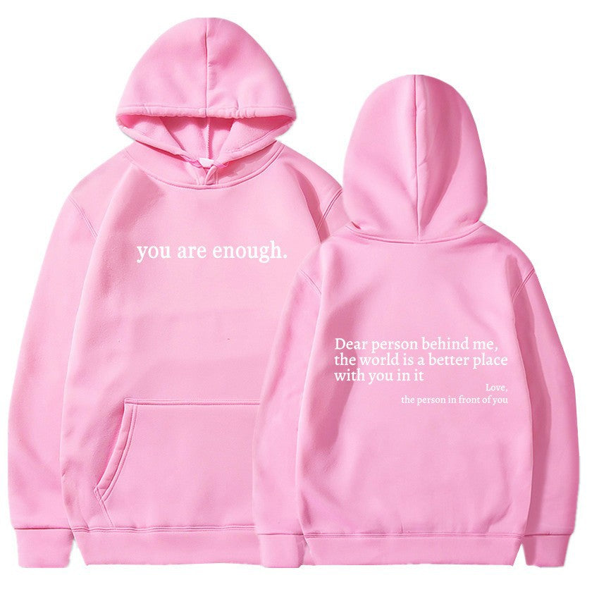 Quote Printed Hoodie