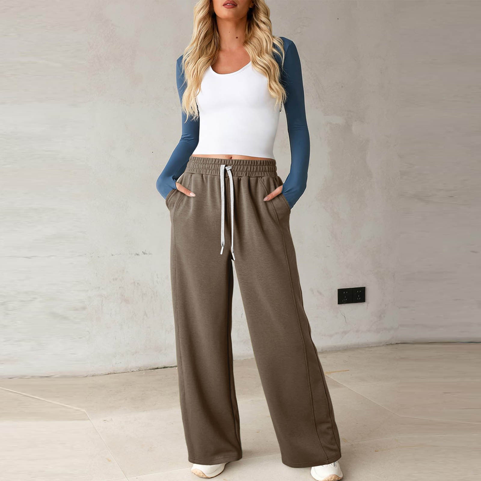 Sweater Straight-leg Pants