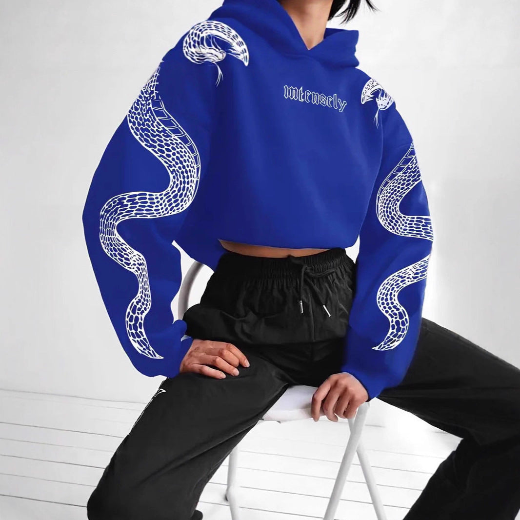 Hooded Pullover Loose-fit Vintage