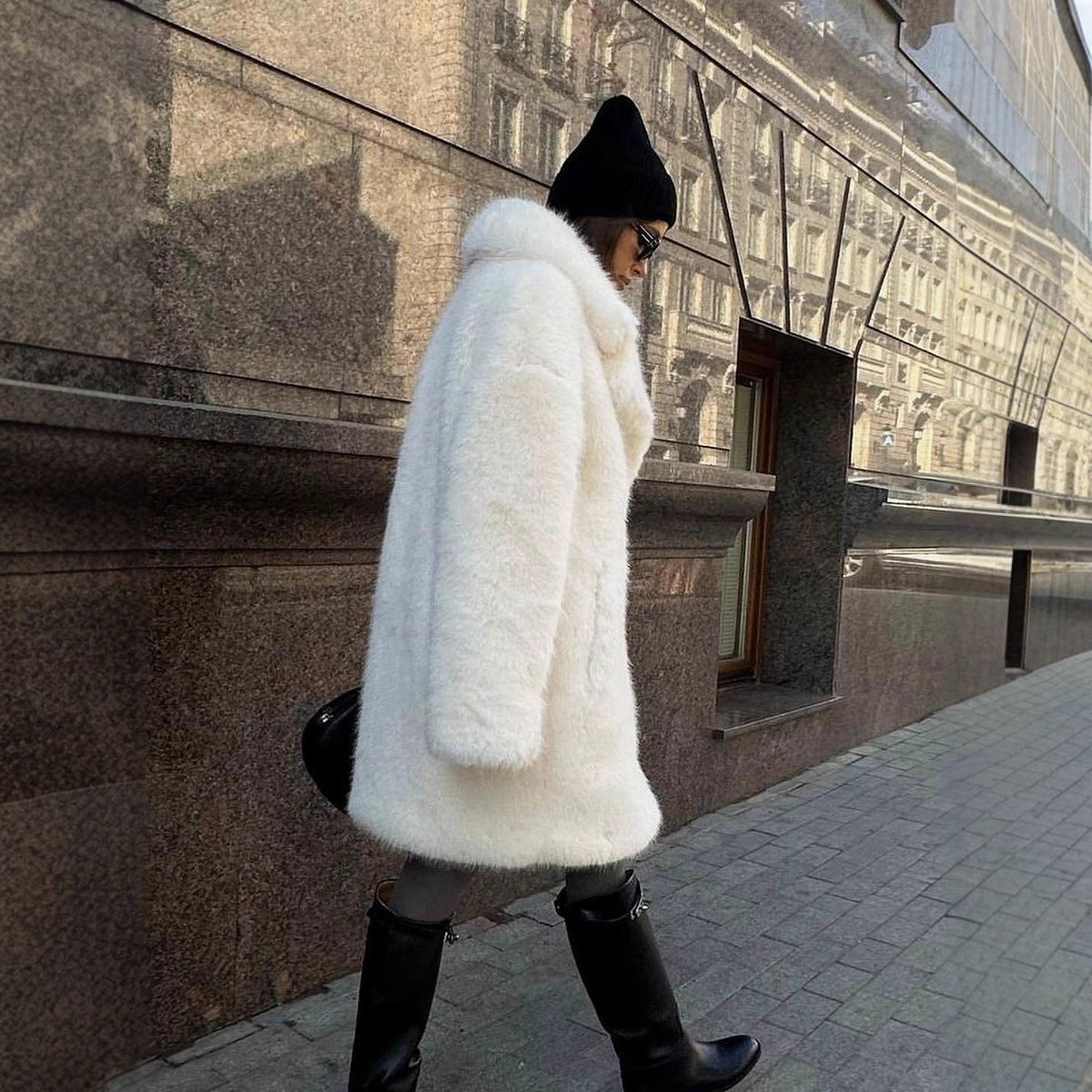 Mid-length Fashion Wool Coat