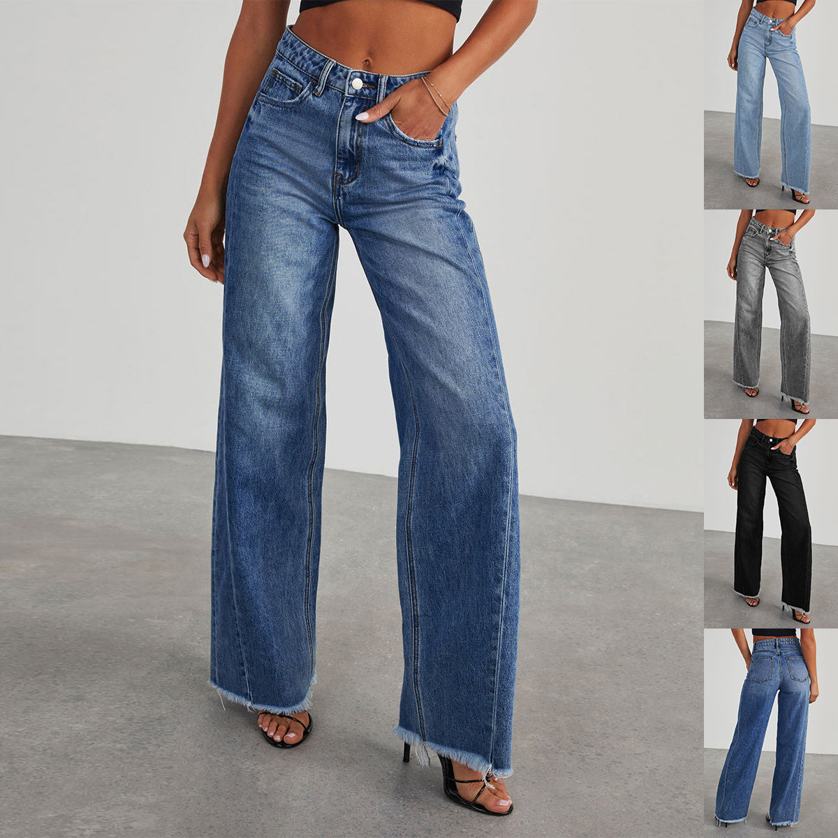 Fashion High Waist  Womens Jeans