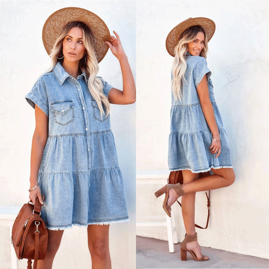 Fashion Loose Denim Dress