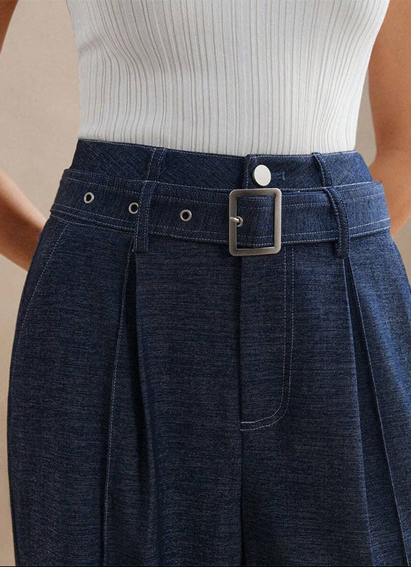 Wide-leg High Waist Jeans