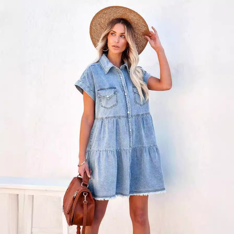 Fashion Loose Denim Dress