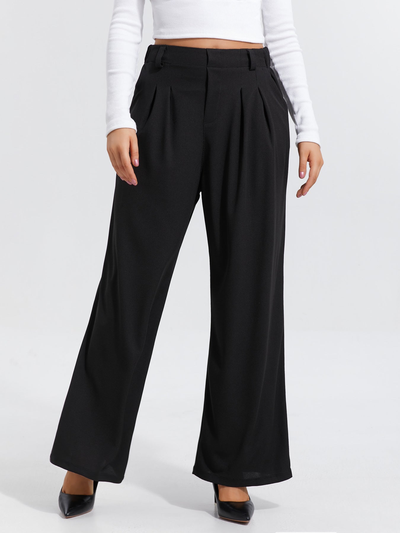 Casual Loose And Elegant Wide-leg Pants