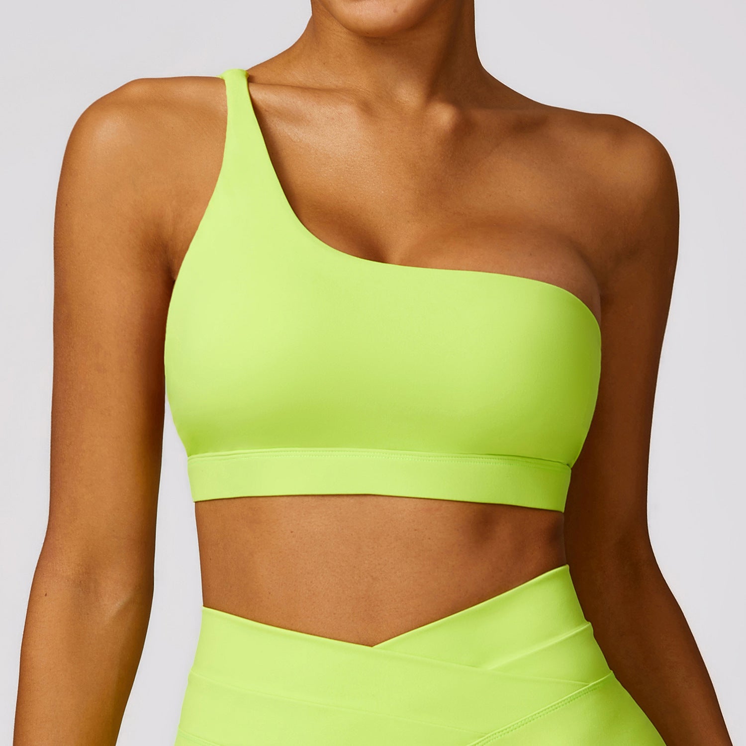 One-shoulder Workout Top