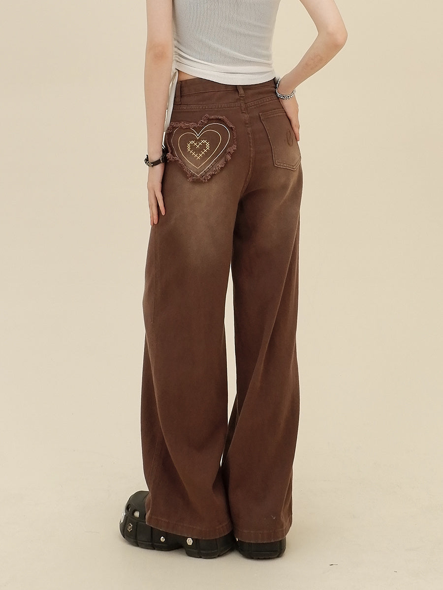 Loose Retro Wide Leg Pants