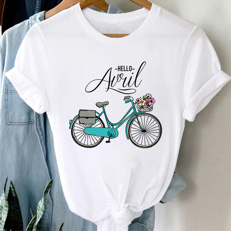 Floral Bicycle T-shirt