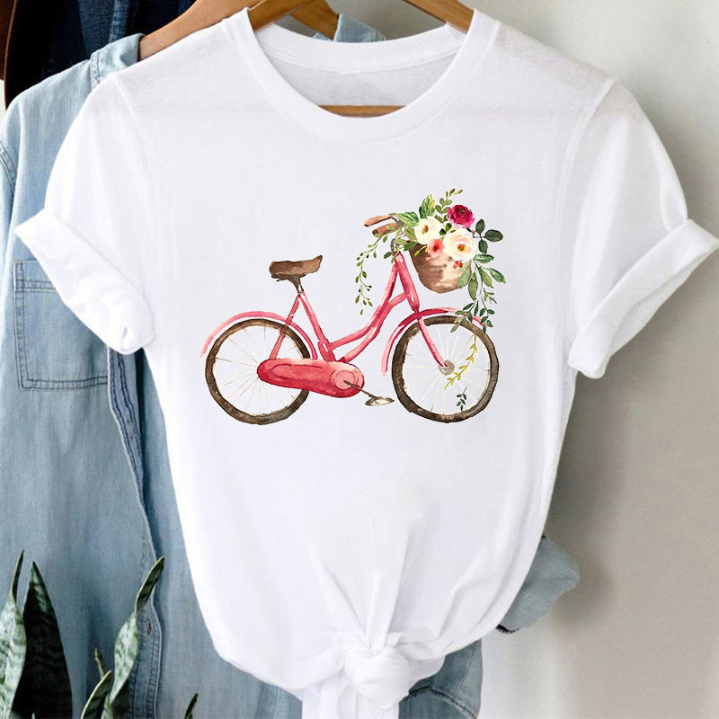 Floral Bicycle T-shirt