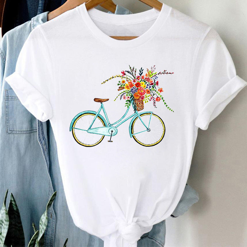 Floral Bicycle T-shirt