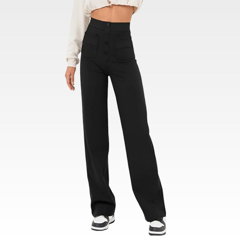 Casual High Waist Trousers