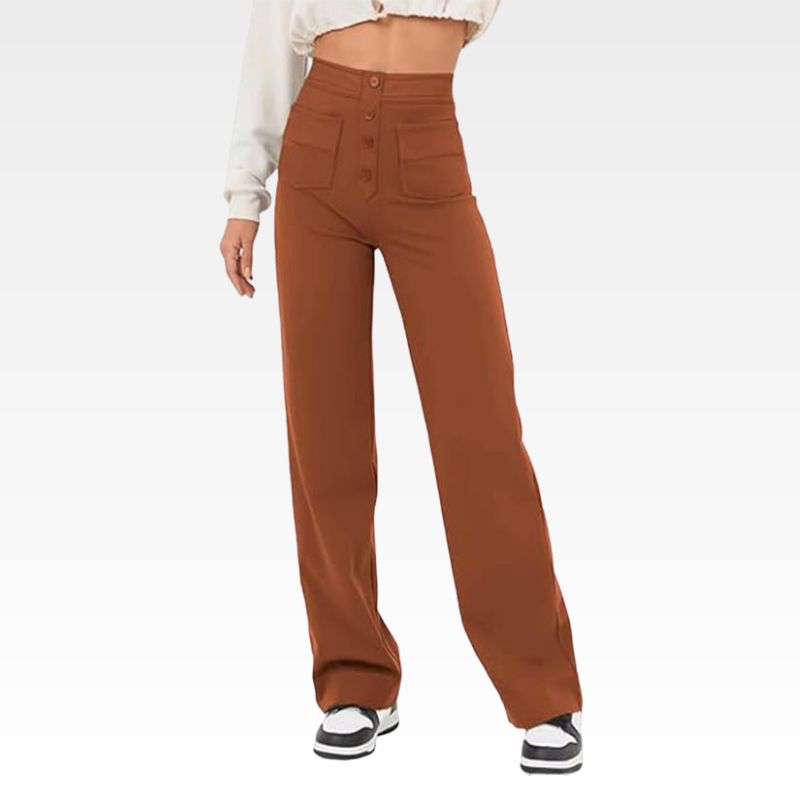 Casual High Waist Trousers