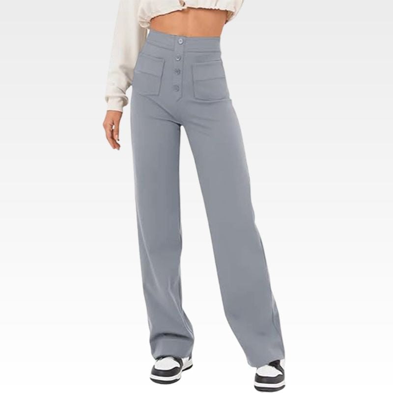 Casual High Waist Trousers