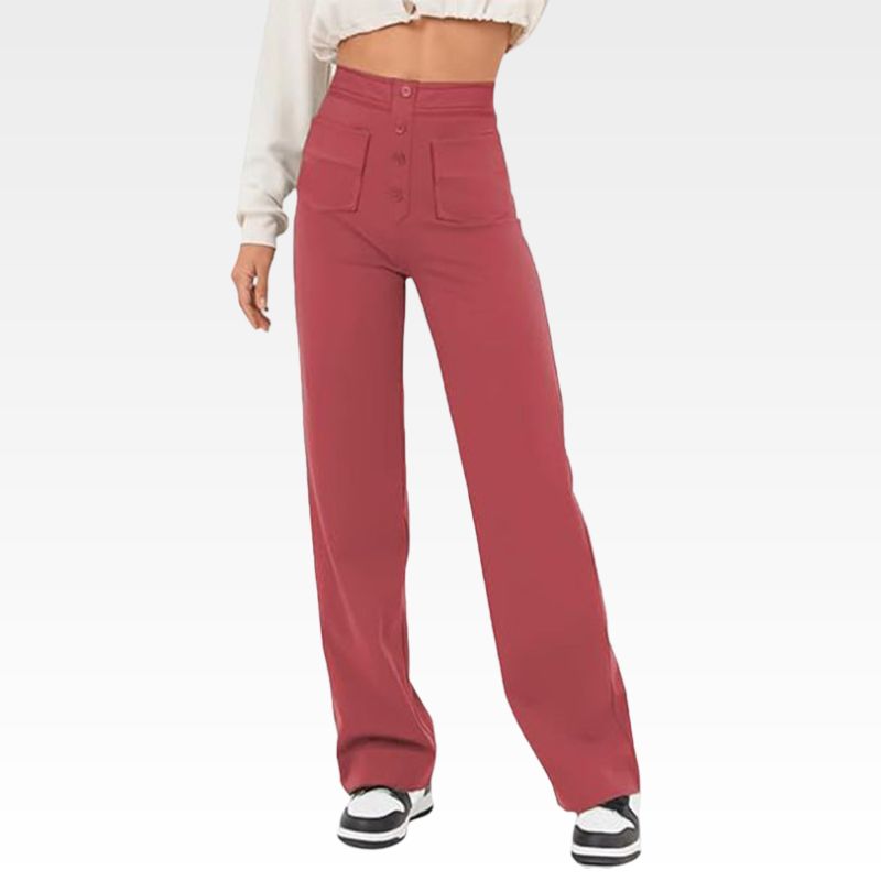 Casual High Waist Trousers