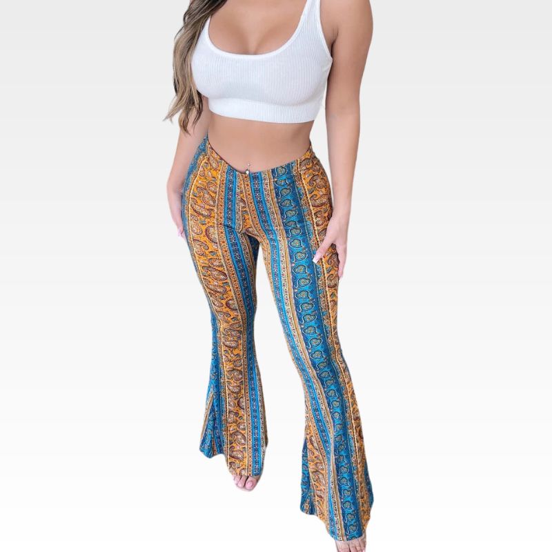 High Elastic Sexy Print Pants