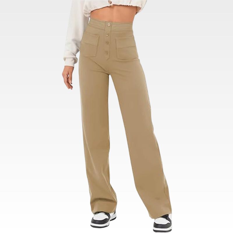 Casual High Waist Trousers