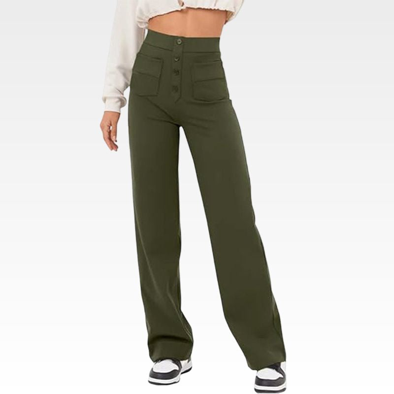 Casual High Waist Trousers