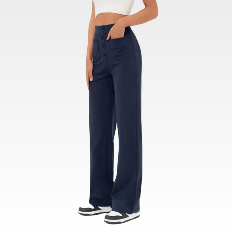 Casual High Waist Trousers