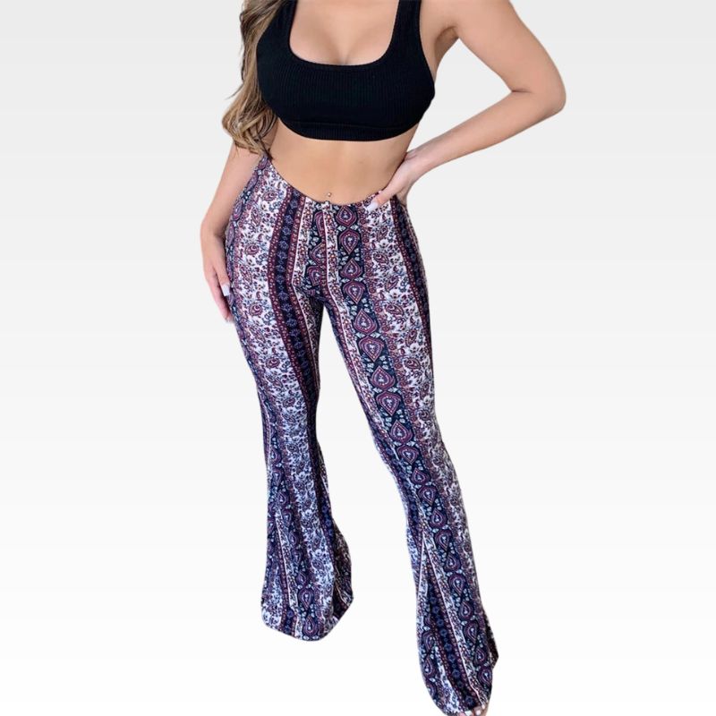 High Elastic Sexy Print Pants