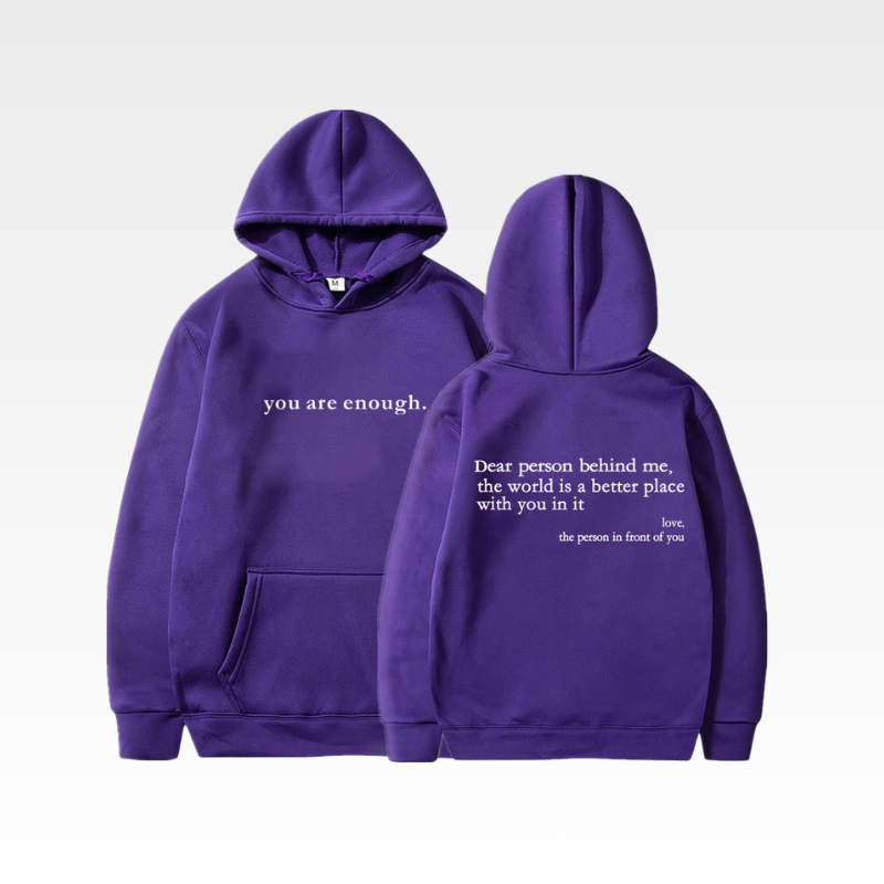 Quote Printed Hoodie