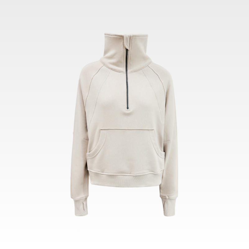 High Collar Zipper Sweater