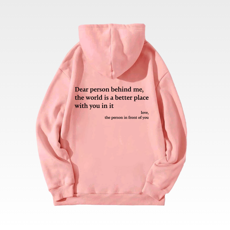 Quote Printed Hoodie