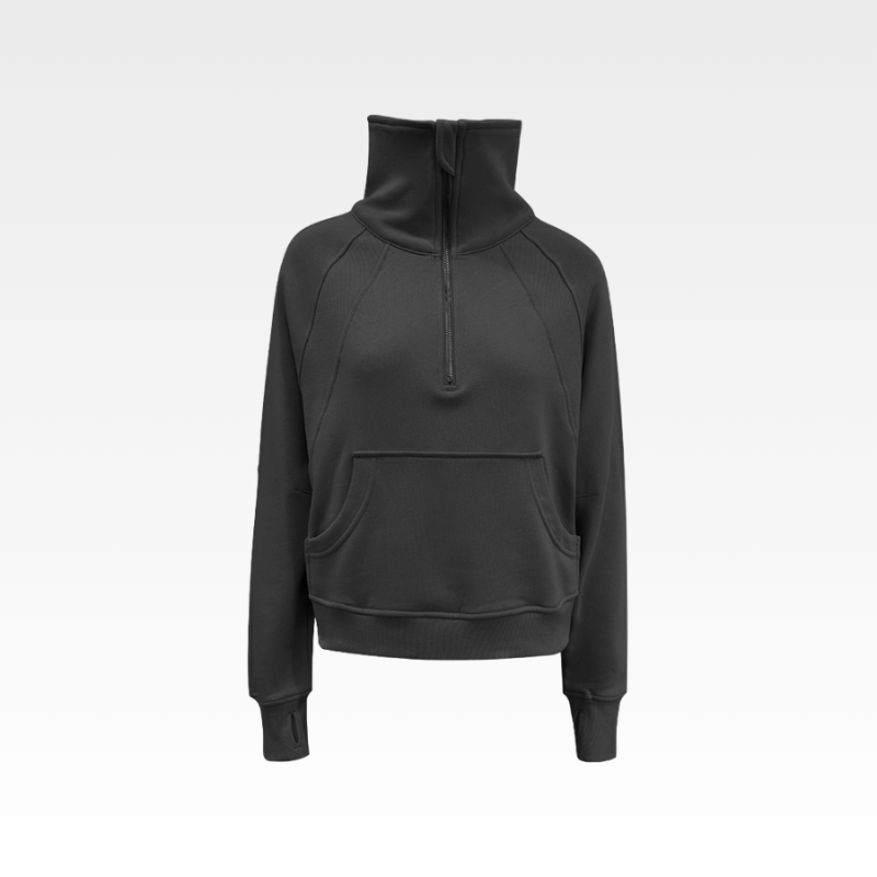 High Collar Zipper Sweater