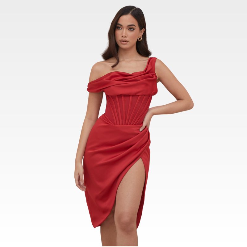 Shoulder Stitching Dress