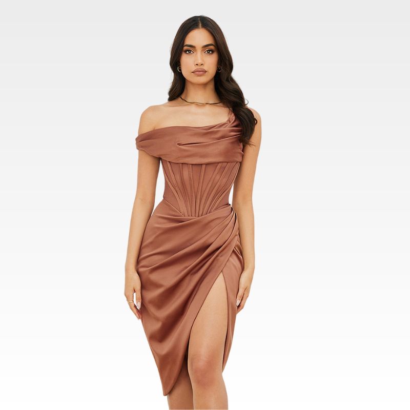 Shoulder Stitching Dress