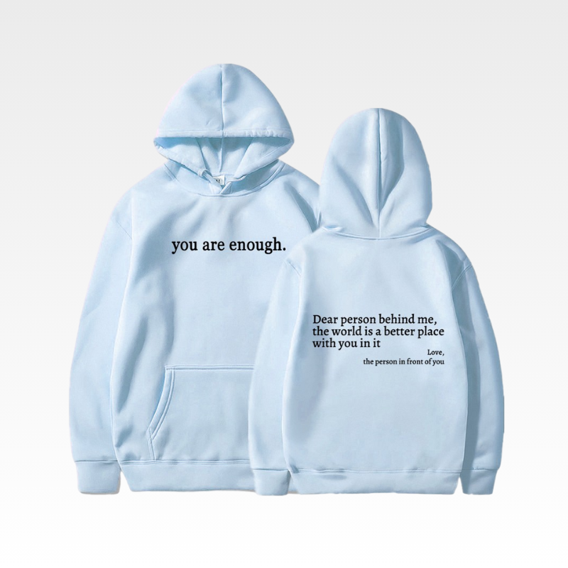 Quote Printed Hoodie