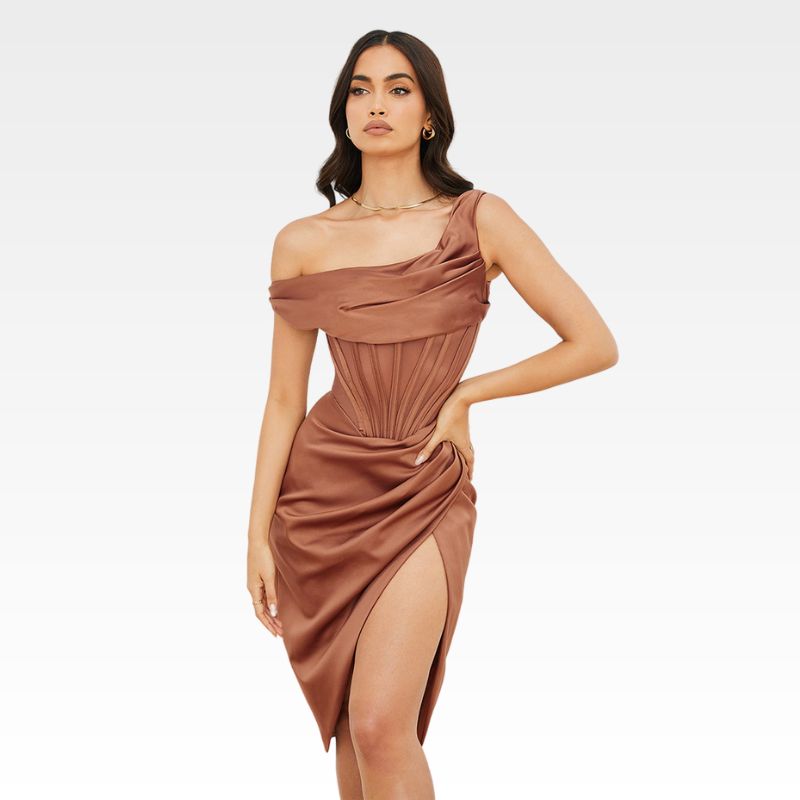 Shoulder Stitching Dress