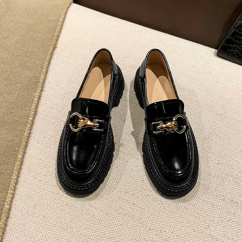 Leather British Style Flats