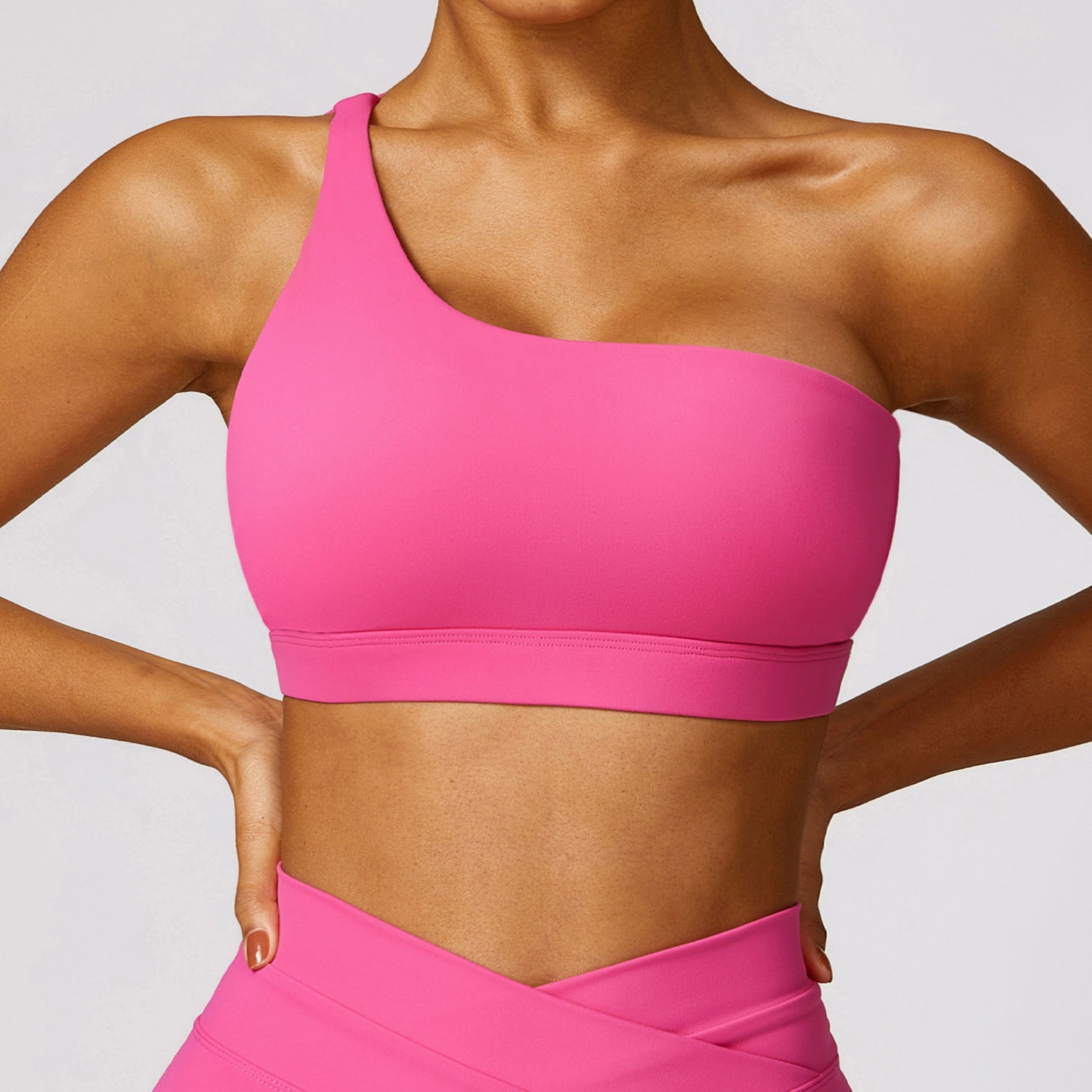 One-shoulder Workout Top