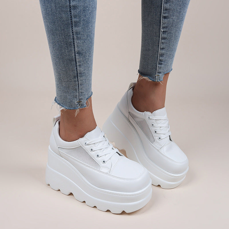 Lace-up Thick Bottom Casual Shoes