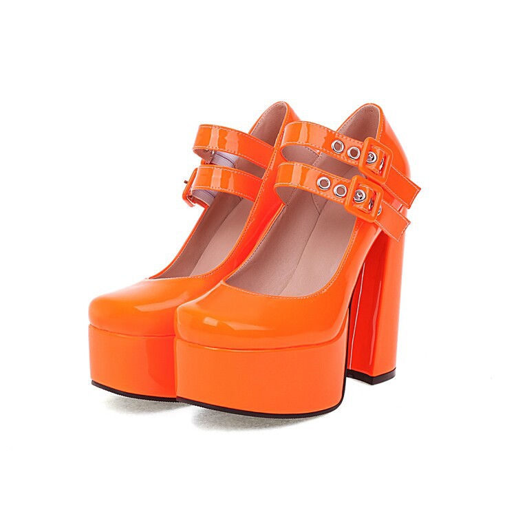 Womens Round-toe High Heels