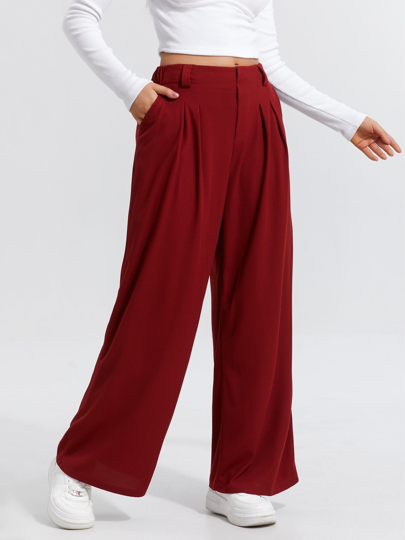 Casual Loose And Elegant Wide-leg Pants