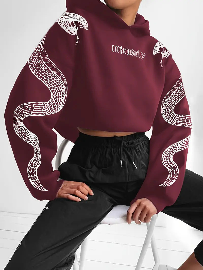 Hooded Pullover Loose-fit Vintage