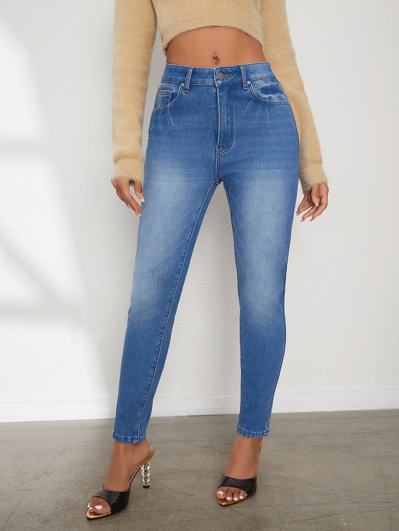 High Waisted Comfortable Jeans