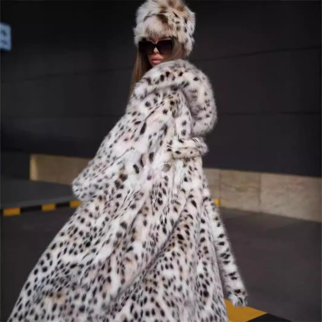 Leopard Print Hooded Toka Coat